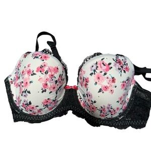 Victoria’s Secret Dream Angels lined Demi bra floral & sparkly size 34D